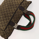 GUCCI GG Canvas Web Sherry Line Bag 3Set Beige Auth 127135-5