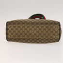 GUCCI GG Canvas Web Sherry Line Bag 3Set Beige Auth 127135-7