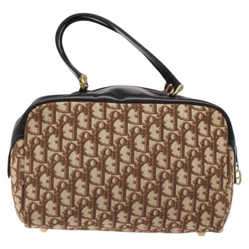 Christian Dior Trotter Canvas Hand Bag Beige Gold Auth 127152 - 0