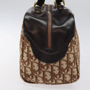 Christian Dior Trotter Canvas Hand Bag Beige Gold Auth 127152-3