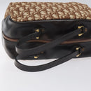 Christian Dior Trotter Canvas Hand Bag Beige Gold Auth 127152-7