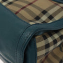 BURBERRY Nova Check Hand Bag PVC Beige Auth 127155-8