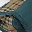 BURBERRY Nova Check Hand Bag PVC Beige Auth 127155-15