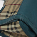 BURBERRY Nova Check Hand Bag PVC Beige Auth 127155-17