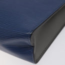 LOUIS VUITTON Epi Pochette Voyager MM Pouch Blue M62912 LV Auth 127163-15