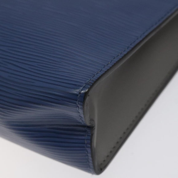 LOUIS VUITTON Epi Pochette Voyager MM Pouch Blue M62912 LV Auth 127163