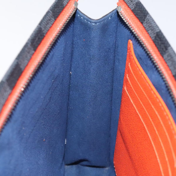 LOUIS VUITTON Epi Pochette Voyager MM Pouch Blue M62912 LV Auth 127163