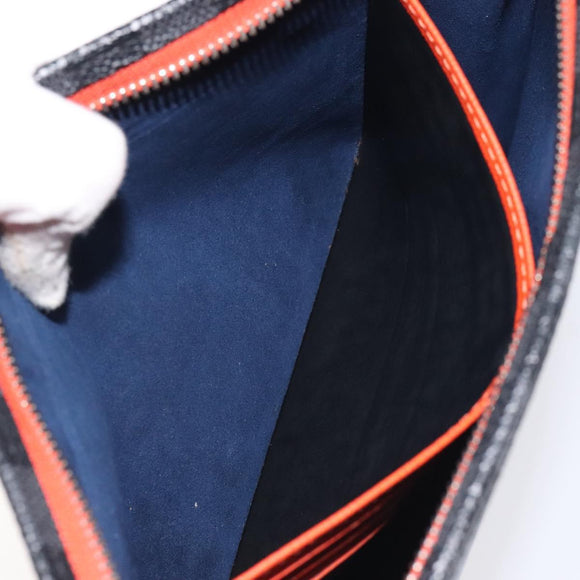 LOUIS VUITTON Epi Pochette Voyager MM Pouch Blue M62912 LV Auth 127163