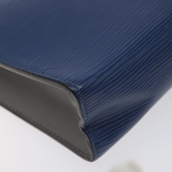 LOUIS VUITTON Epi Pochette Voyager MM Pouch Blue M62912 LV Auth 127163