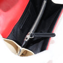 CHANEL Matelasse Chain Shoulder Bag Lamb Skin Red Silver CC Auth 127167M-10