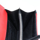 CHANEL Matelasse Chain Shoulder Bag Lamb Skin Red Silver CC Auth 127167SAM-21
