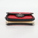 CHANEL Matelasse Chain Shoulder Bag Lamb Skin Red Silver CC Auth 127167M-5