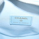 CHANEL Matelasse Chain Shoulder Bag Lamb Skin Blue Gold CC Auth 127168SM-23