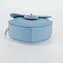 CHANEL Matelasse Chain Shoulder Bag Lamb Skin Blue Gold CC Auth 127168SM-5