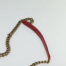 CHANEL Matelasse Chain Shoulder Bag Caviar Skin Red CC Auth 127170-15