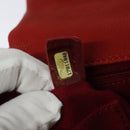 CHANEL Matelasse Chain Shoulder Bag Caviar Skin Red CC Auth 127170-12