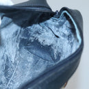 GUCCI GG Supreme Sherry Line Shoulder Bag PVC Navy Gold 010 378 Auth 127173-17