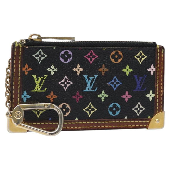 LOUIS VUITTON Monogram Multicolor Pochette Cles Coin Purse M13664 Auth 127182