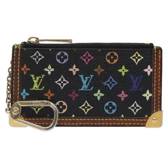 LOUIS VUITTON Monogram Multicolor Pochette Cles Coin Purse M13664 Auth 127182