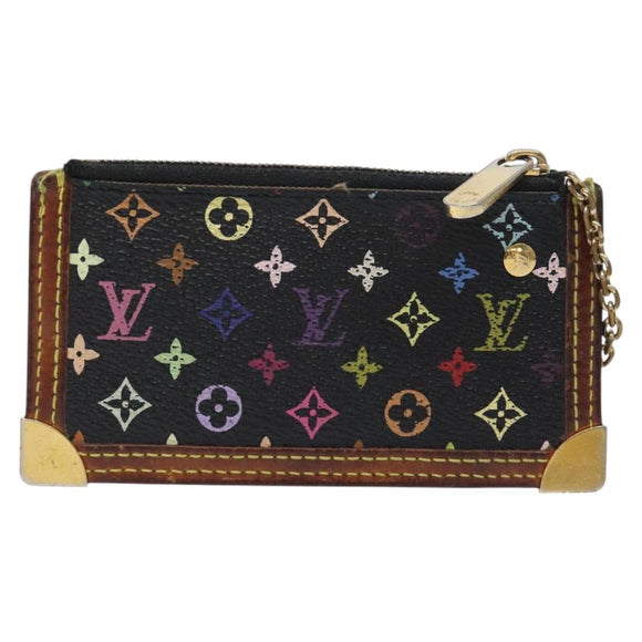 LOUIS VUITTON Monogram Multicolor Pochette Cles Coin Purse M13664 Auth 127182