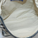 BURBERRY Nova Check Blue Label Shoulder Bag Nylon White Auth 127186-12