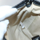 BURBERRY Nova Check Blue Label Shoulder Bag Nylon White Auth 127186-19