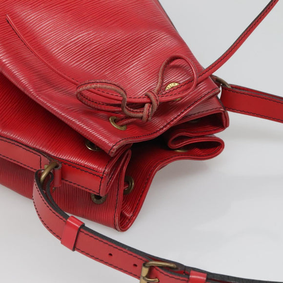 LOUIS VUITTON Epi Noe Shoulder Bag Red M44007 LV Auth 127203