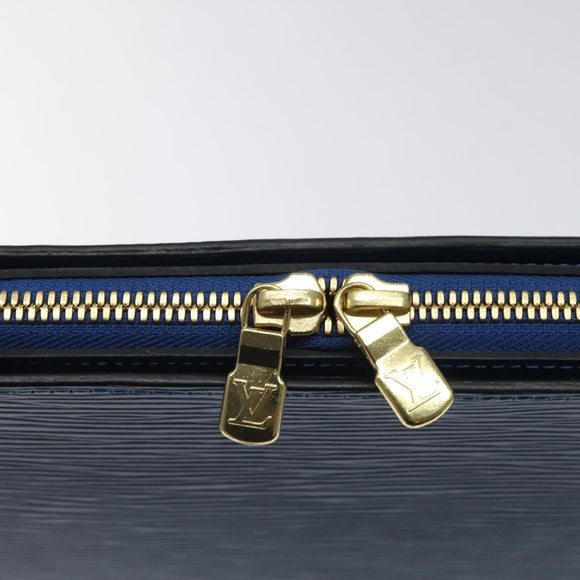 LOUIS VUITTON Epi Dauphine GM Pouch Blue M48435 LV Auth 127205