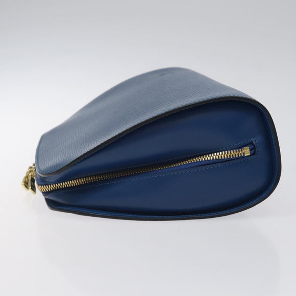 LOUIS VUITTON Epi Dauphine GM Pouch Blue M48435 LV Auth 127205