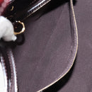 LOUIS VUITTON Vernis Rayure Wilshire PM Bag Pomme D'amour M91701 LV Auth 127206V-22