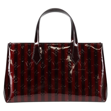 LOUIS VUITTON Vernis Rayure Wilshire PM Bag Pomme D'amour M91701 LV Auth 127206V - 0