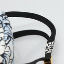 FENDI Backpack Nylon Light Blue Gold Auth 127211-10