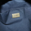 FENDI Backpack Nylon Light Blue Gold Auth 127211-17