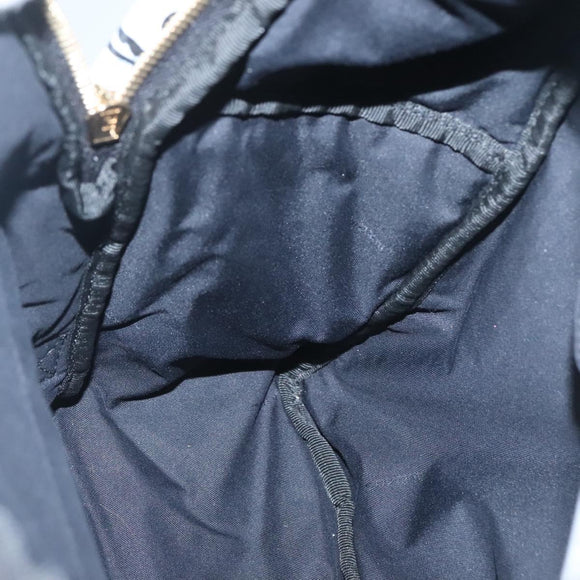 FENDI Backpack Nylon Light Blue Gold Auth 127211