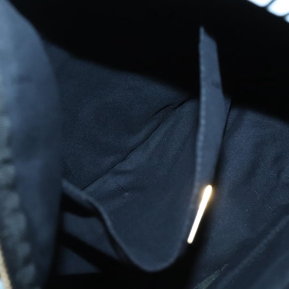 FENDI Backpack Nylon Light Blue Gold Auth 127211