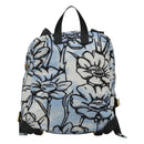 FENDI Rugzak Nylon Lichtblauw Goud Authentiek 127211A-2