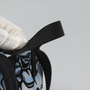 FENDI Backpack Nylon Light Blue Gold Auth 127211-7