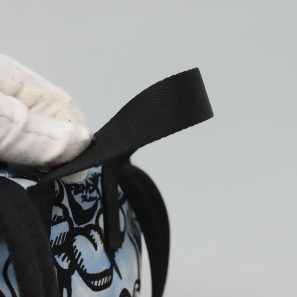 FENDI Backpack Nylon Light Blue Gold Auth 127211