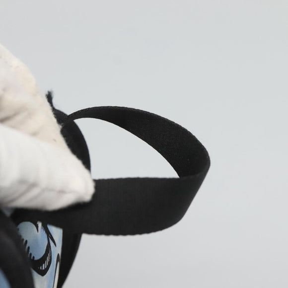 FENDI Backpack Nylon Light Blue Gold Auth 127211