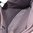 BURBERRY Nova Check Tote Bag Canvas Beige Silver Auth 127216-15