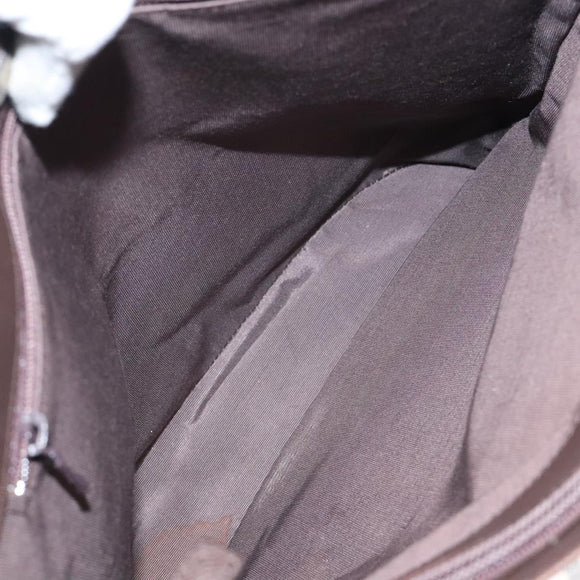 BURBERRY Nova Check Tote Bag Canvas Beige Silver Auth 127216