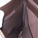 BURBERRY Nova Check Tote Bag Canvas Beige Silver Auth 127216-16