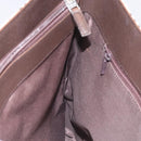 BURBERRY Nova Check Tote Bag Canvas Beige Silver Auth 127216-17