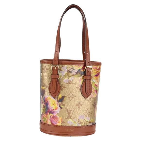 LOUIS VUITTON LV Garden Nano Bucket Shoulder Bag Beige M81724 LV Auth 127219SM