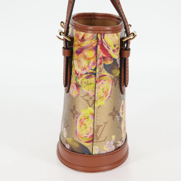 LOUIS VUITTON LV Garden Nano Bucket Shoulder Bag Beige M81724 LV Auth 127219SM