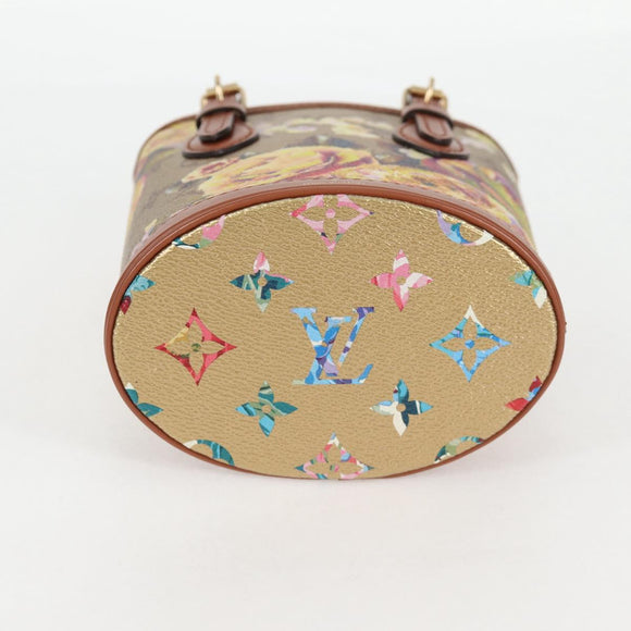 LOUIS VUITTON LV Garden Nano Bucket Shoulder Bag Beige M81724 LV Auth 127219SM