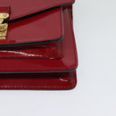 LOUIS VUITTON Vernis Monceau BB Hand Bag 2way Rose Andian M91579 LV Auth 127225-14