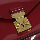 LOUIS VUITTON Vernis Monceau BB Hand Bag 2way Rose Andian M91579 LV Auth 127225-17