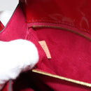 LOUIS VUITTON Vernis Monceau BB Hand Bag 2way Rose Andian M91579 LV Auth 127225-12