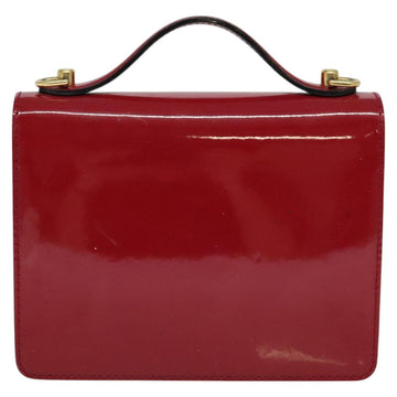 LOUIS VUITTON Vernis Monceau BB Hand Bag 2way Rose Andian M91579 LV Auth 127225 - 0